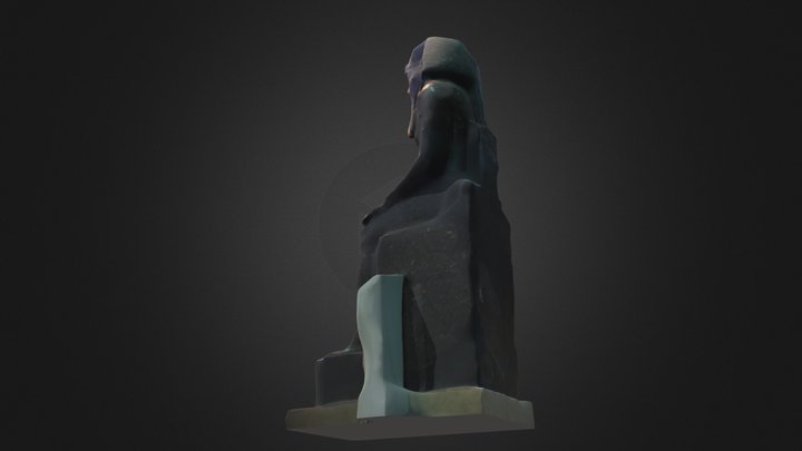 Estatua sentada de Amenhotep III 3D Model