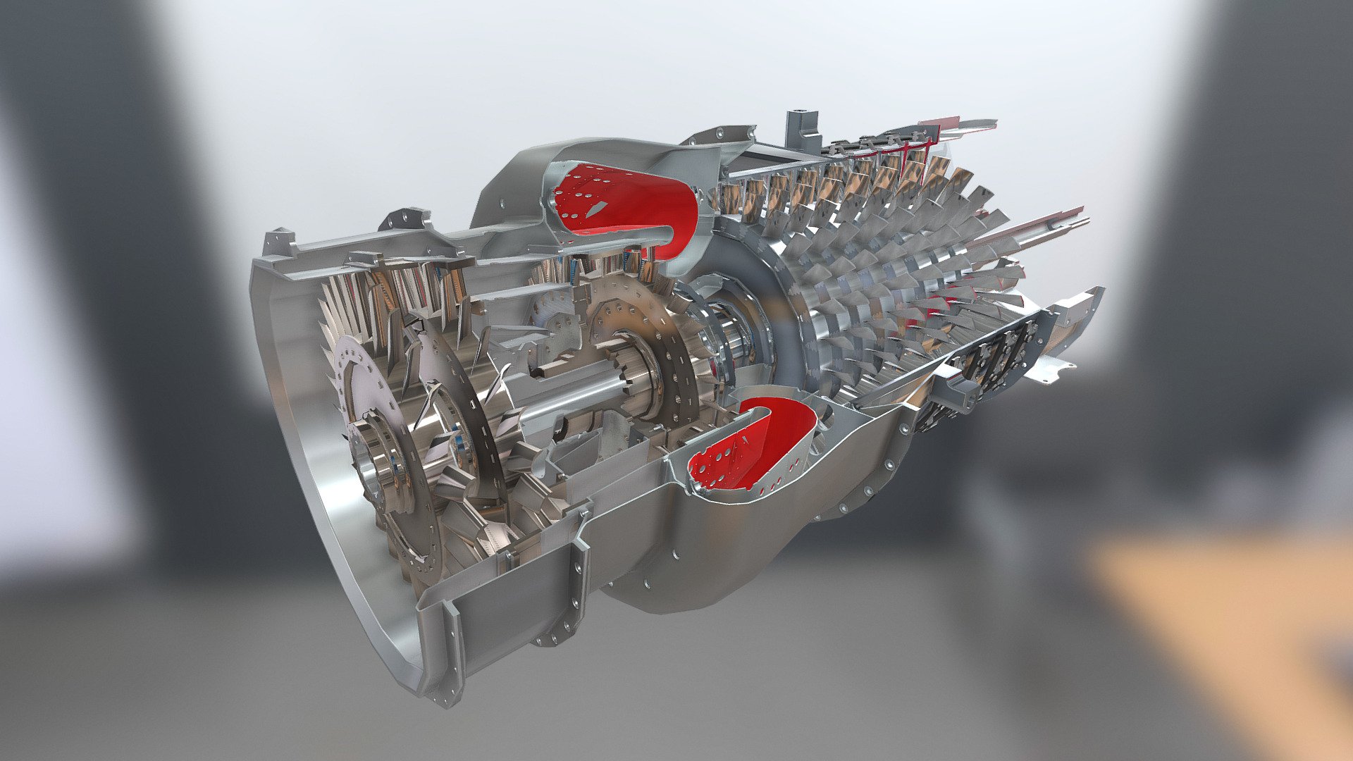 Propeller Turbine (Section) - 3D model by T-FLEX CAD ST (Free ...