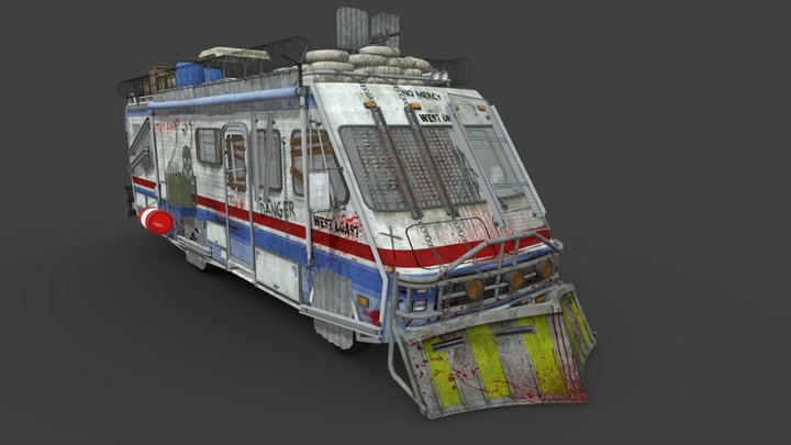 Apocalypse vehicle - Motorhome 3D Model