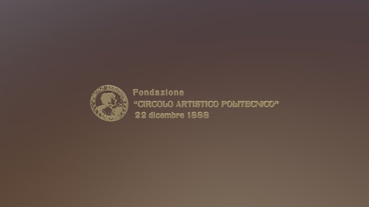 Fondazione Circolo Artistico Politecnico - Logo 3D Model