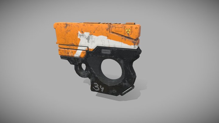 Sci-fi weapon 3D Model