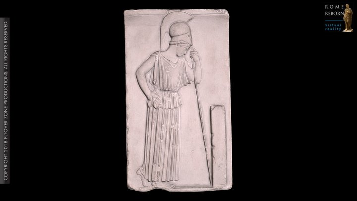 3D rendering of Pensive Athena