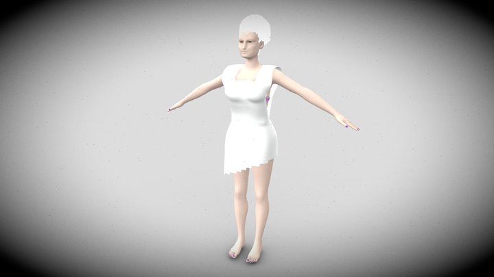 Woman character 3D Model
