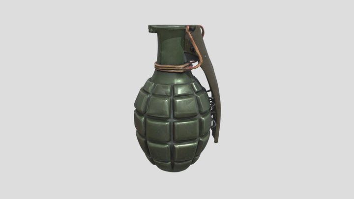 Realistic Grenade 3D Model