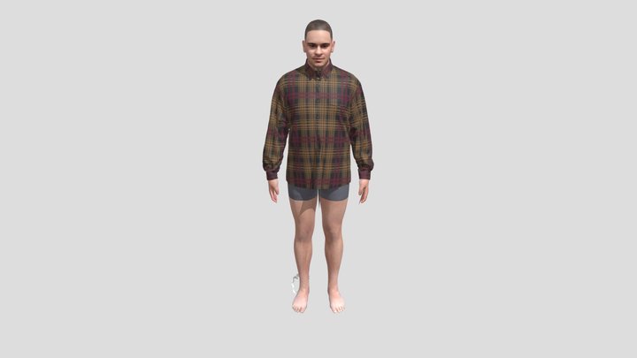Carl - M - 95kg UTRY - test 1. 3D Model