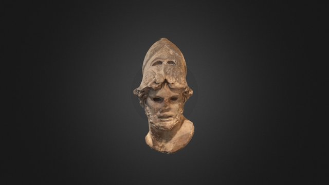 Marble head of a Greek general 3D Model