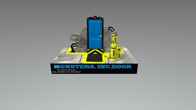 Monsters Inc Door 3D Model