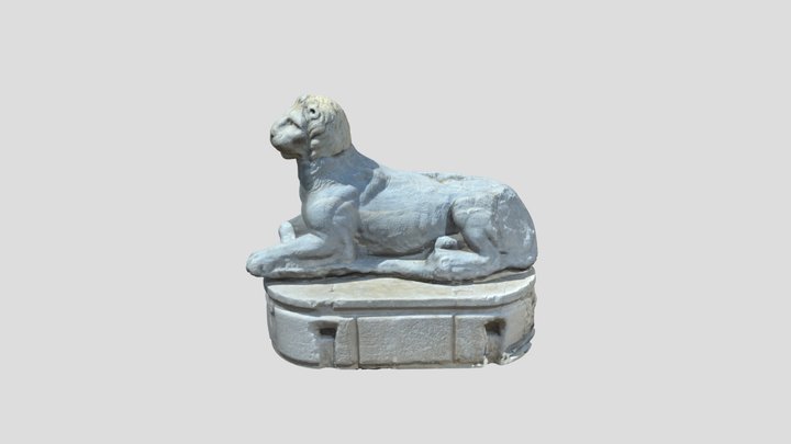 Statue of a lion 3D Model