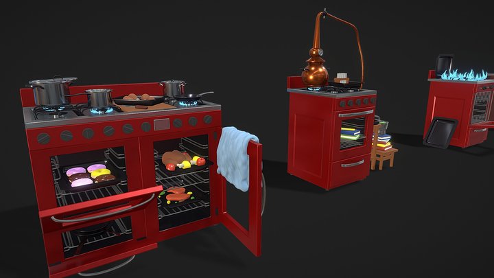 Ovens 3D Model