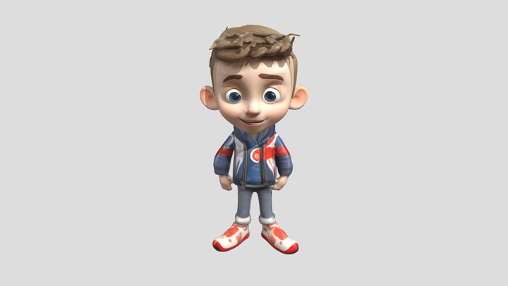 Explorer in Sneakers 3D Model