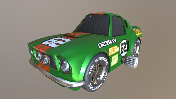 Toy Concept Car 3D Model