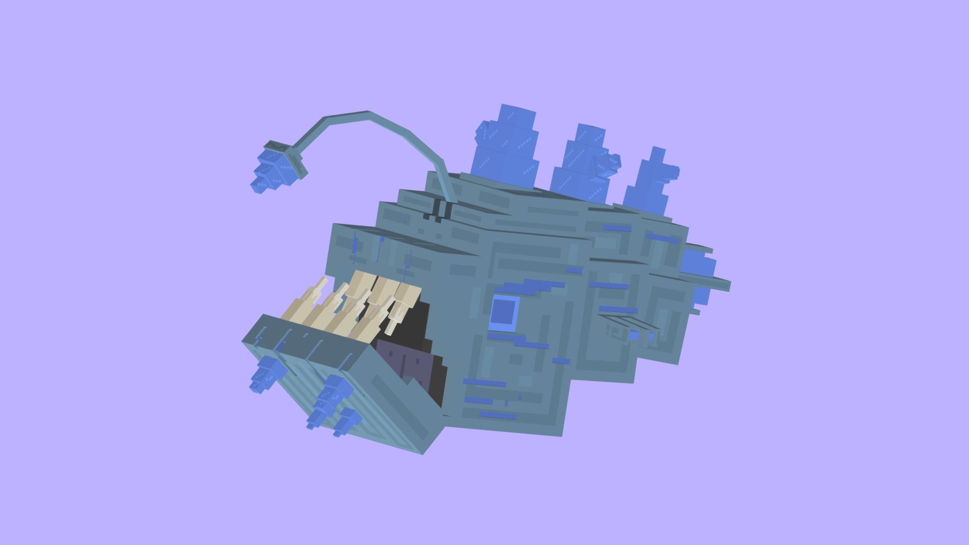 Crystal Angler Fish - 3D model by angelcarusi [af66ff2] - Sketchfab
