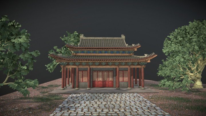 Ancient Chinese Building 3D Model