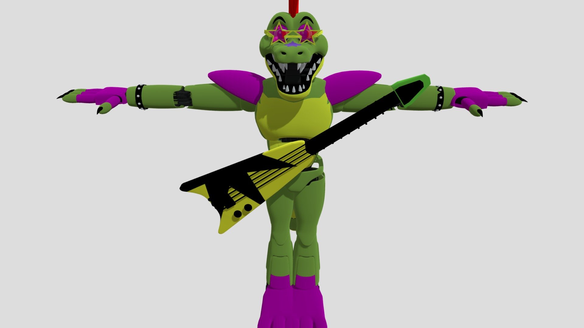 Art Monty Gator - Download Free 3D model by skylajade69 [af672b1 ...