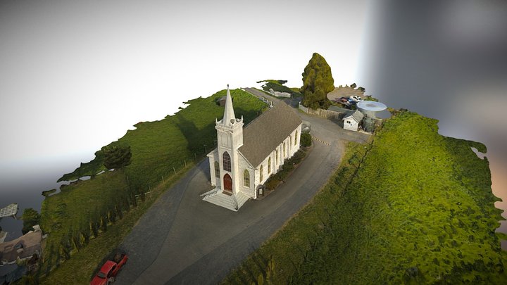 Saint Teresa of Avila Church in Bodega 3D Model