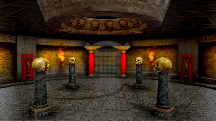 chinese hallway scene