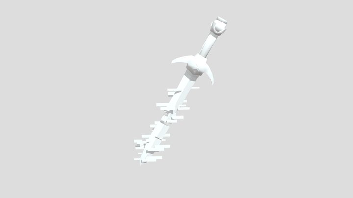 Glitched Sword 3D Model