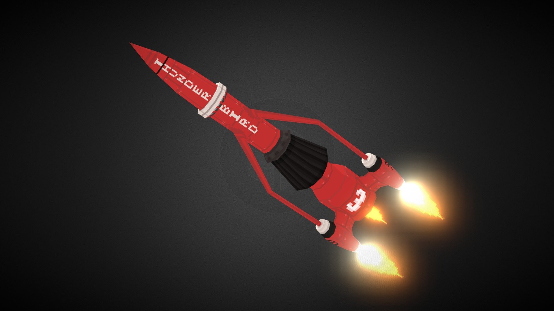 Thunderbird 3 - 3D model by Mectreno (@Mectren0) [af69f8d]