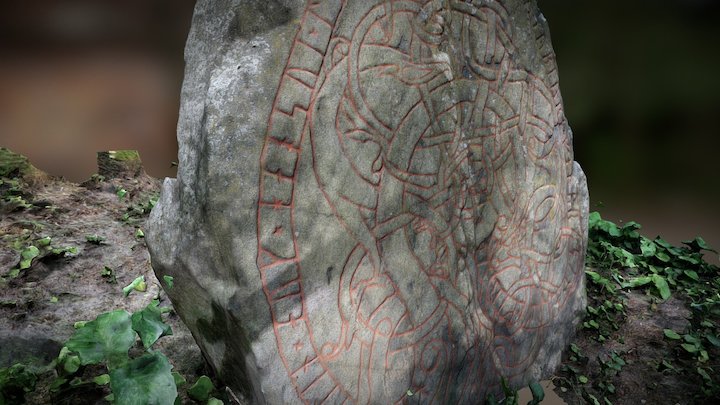Runestone#3, 1000AD, Stockholm 3D Model
