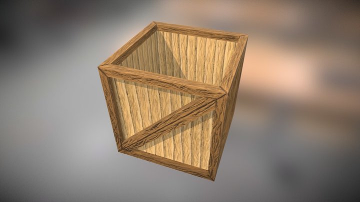 Wooden Box 3D Model