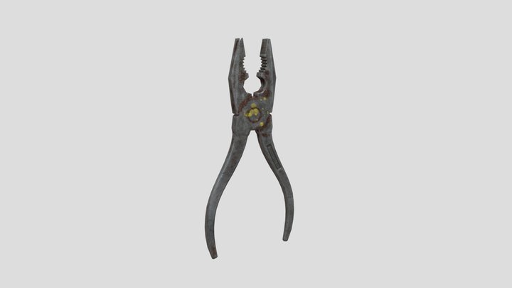 Old Pliers 3D Model