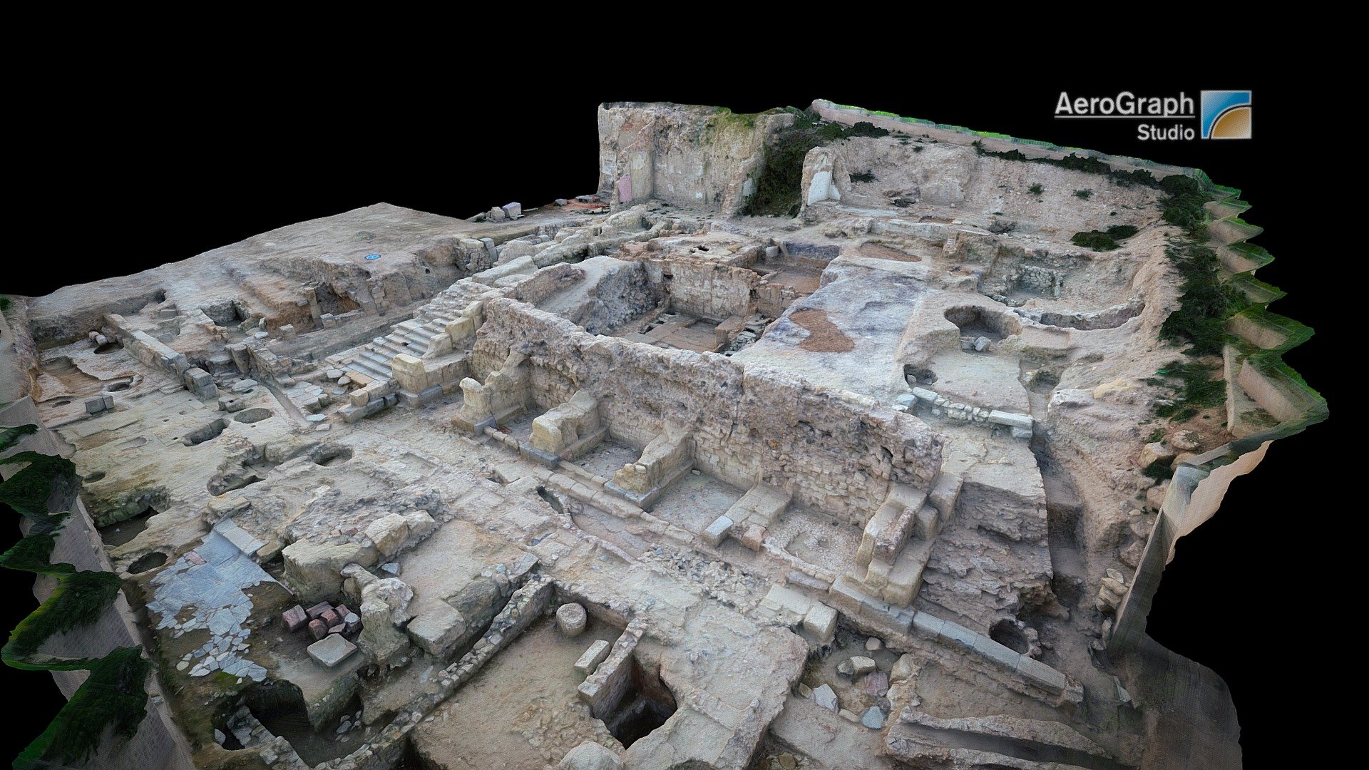 Excavations in Roman Forum of Cartagena, Spain