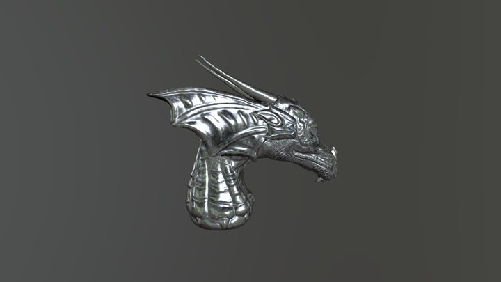 Dragon Head Ornament 3D Model