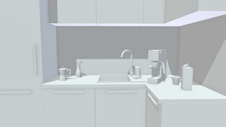 Kitchen Blocking 3D Model