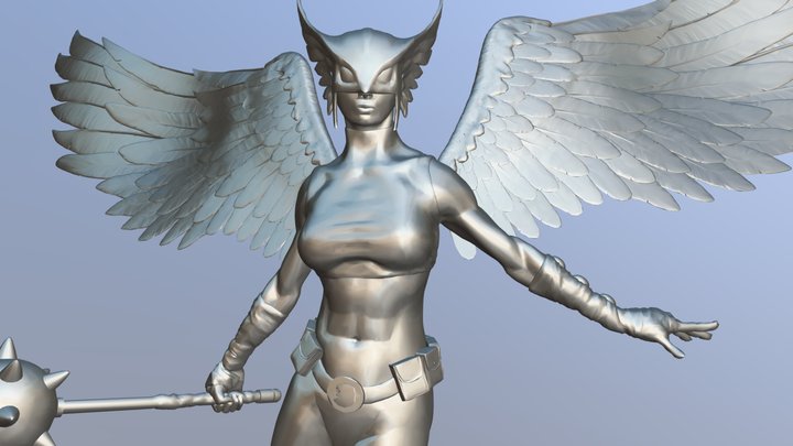 Hawk Girl 3D Model