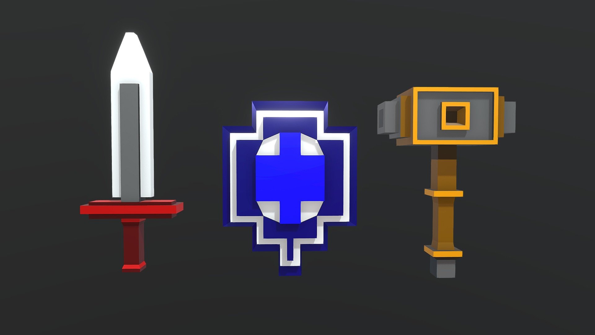 Low Poly RPG Equipment