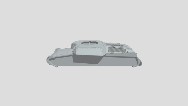 97tank Hull 3D Model