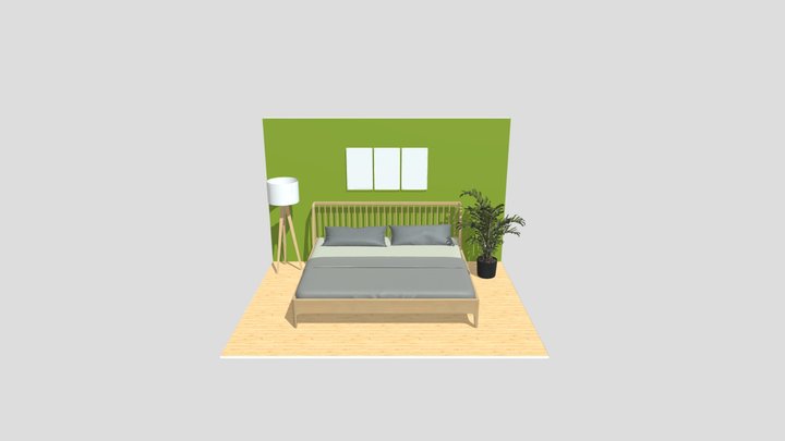 Familienbett 3D Model