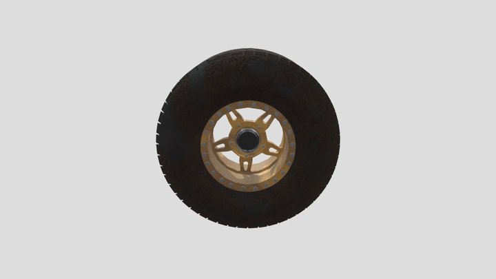 Muddy Baja Car Tier 3D Model