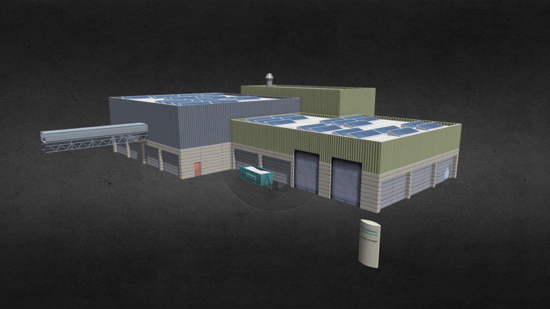 Modular Recycling Center - Gypsum MRF - 3D model by Avanya [af7127d ...