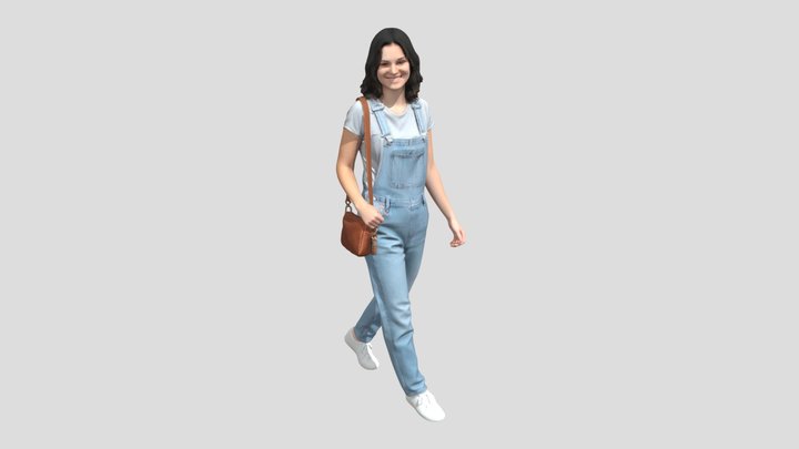 Casual Denim Overalls – Modelo 3D gratuito STL