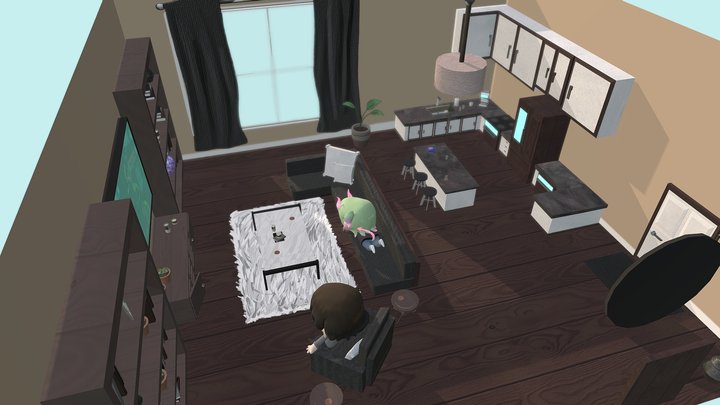 Kaiden's House Diorama 3D Model