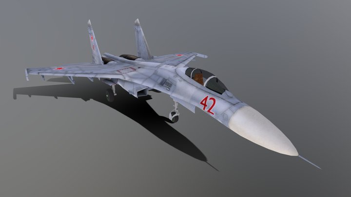 Sukhoi Su-27M – Modelo 3D gratuito STL
