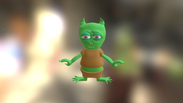 Personaje Zombie 3D Model