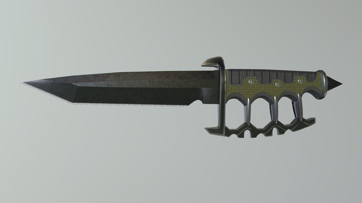 Military Knife 3D Model