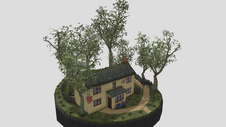 DAE Diorama - Grandma-House 3D Model