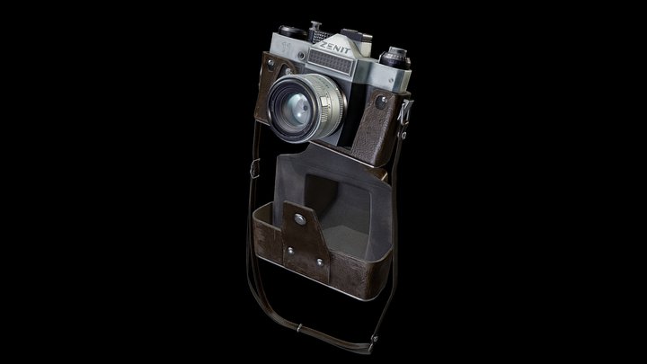 Old Soviet photocamera 3D Model