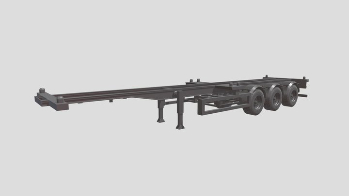 Container trailer 3D Model