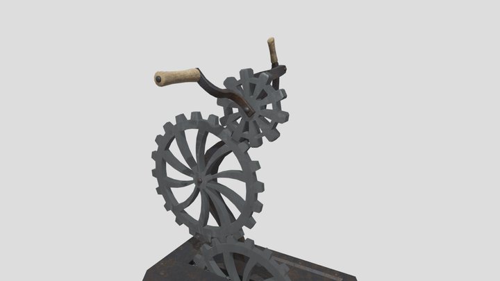 Gears Mechanism 3D Model