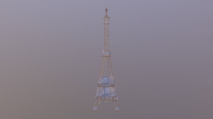 Paris Eiffel tower 3D Model