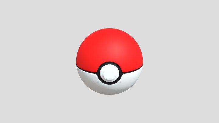 Pokeball 3D Model