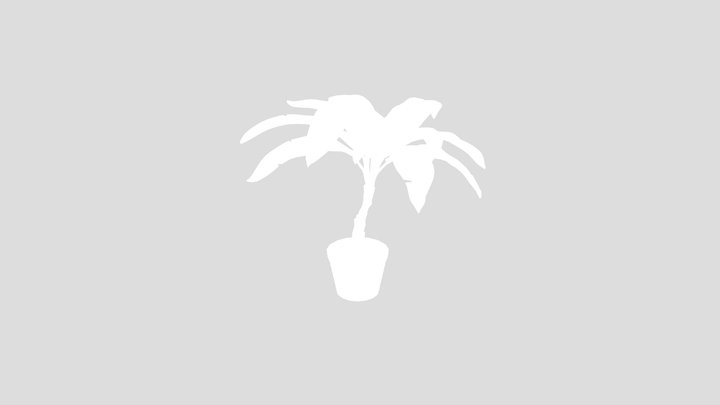 Stylized Lowpoly Palm Houseplant