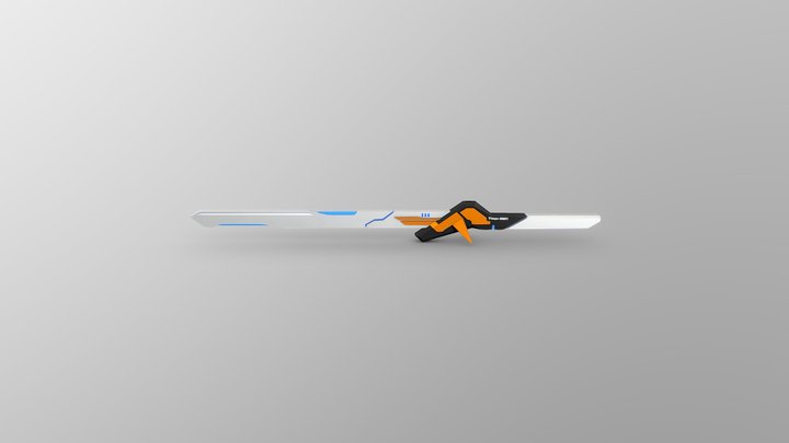 Cyber Sword 3D Model