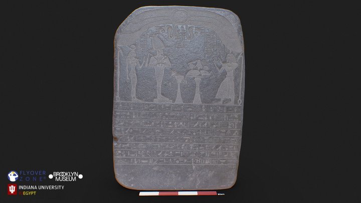 3D rendering of Stele of Irethoreru