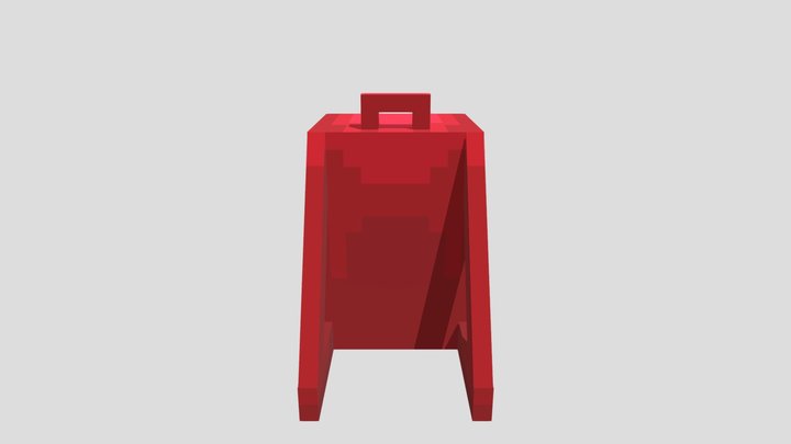 low poly backpack 3D Model