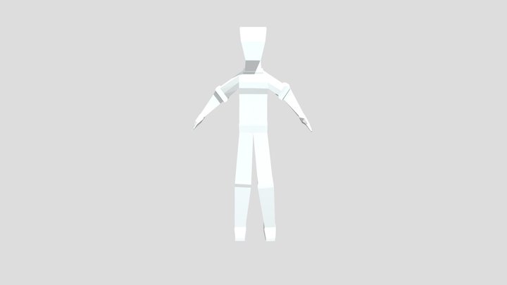 Low Poly Character Rigged (Cred) 3D Model